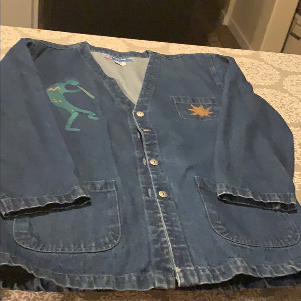 NW blazer style jean jacket native designs